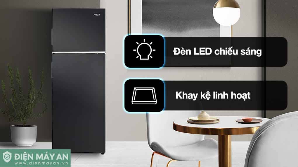 Tủ lạnh Aqua Inverter 236 lít AQR-T260FA(FB)